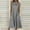 Gris, variante sur HKEJIAOI Robes Décontractées pour Femmes Offres Liquidation Cadeau de la Saint-Valentin Mode Femmes Uni Confortable Été Col Rond Dames Poches Robe Sans Manches Bleu