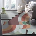 thumbnail image 5 of Area Rugs 5x8 Ft Colorful Vintage Mid-Century Abstract Patchwork Non-Slip Washable Rug Indoor Rug Floor Mats Non Shedding Carpet for Living Room Bedroom Dining Room Home Decor, 5 of 8