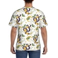 thumbnail image 3 of Vsdgher Snake And Moon Print Men's Dry Fit Mesh Athletic Shirts Moisture Wicking Tennis T-Shirt Tops, 3 of 9