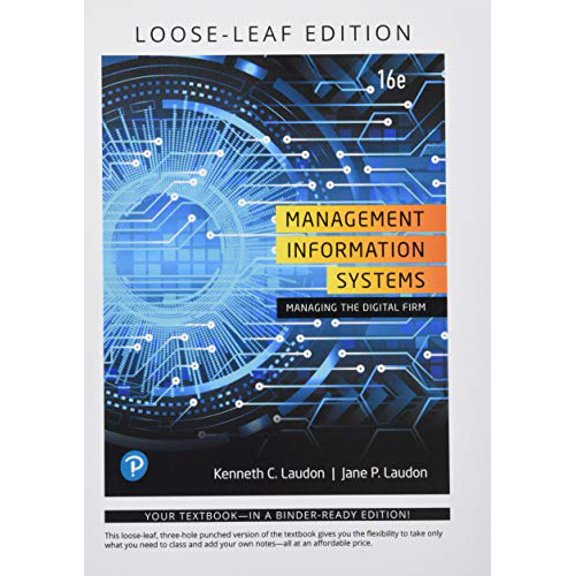 Pre-Owned Management Information Systems: Managing the Digital Firm, 9780135191927, 0135191920, Paperback, 16 edition