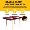 thumbnail image 4 of Black Valentines Day Table Cloths for 5 Foot Rectangle Tables, Love Hearts Romantic Farmhouse Patio Waterproof Elastic Fitted Tablecloths, Washable Rectangular Table Cover for Camping, 4 of 8