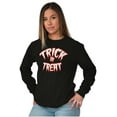 thumbnail image 3 of Classic Halloween Trick or Treat Long Sleeve TShirt Men Women Brisco Brands L, 3 of 5