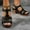 Black, variant on ATENAR Womens Sandals Open Toe Summer Women Sandals Beach Womens Shoes Black 7.5