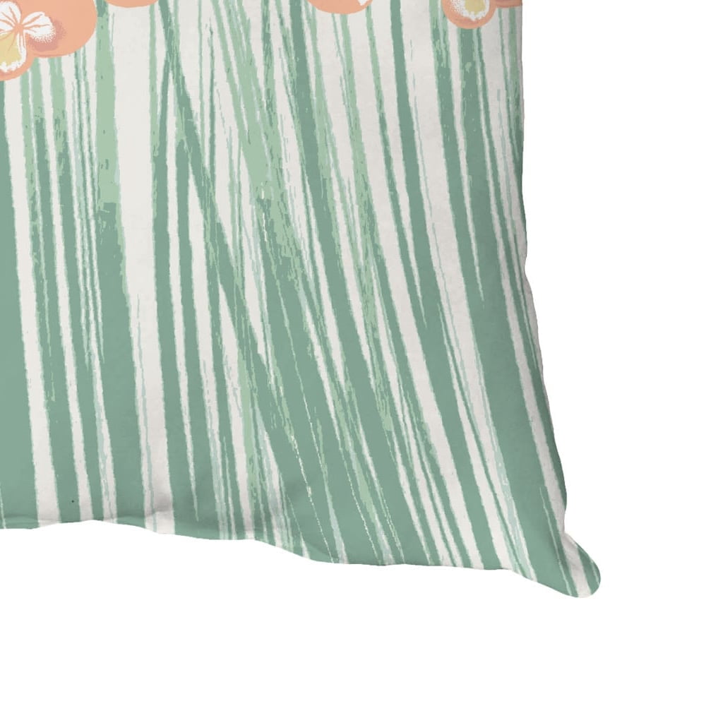 Simply Daisy Field of Pansies Decorative Throw Pillow