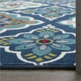 thumbnail image 4 of Loomaknoti Terrace Tropic Turberry 4' x 6' Floral Indoor/Outdoor Area Rug , Blue/White, 4 of 10