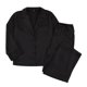 thumbnail image 1 of Pijama de seda de corte bajo para mujer, pantalones de pierna ancha, manga larga, botonadura única, se puede usar en exteriores, 1 of 4