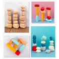 thumbnail image 4 of Lindo rompecabezas apilador de madera, juguete educativo de actividades de equilibrio para más de 3 años, apilamiento de bloques de colores, regalo para niños, E65D, 4 of 4