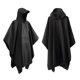 thumbnail image 4 of 3 en 1 Mujeres Hombres Chubasquero con capucha Turismo Camping Cubierta de lluvia Poncho Negro FLhrweasw  Nuevo, 4 of 6