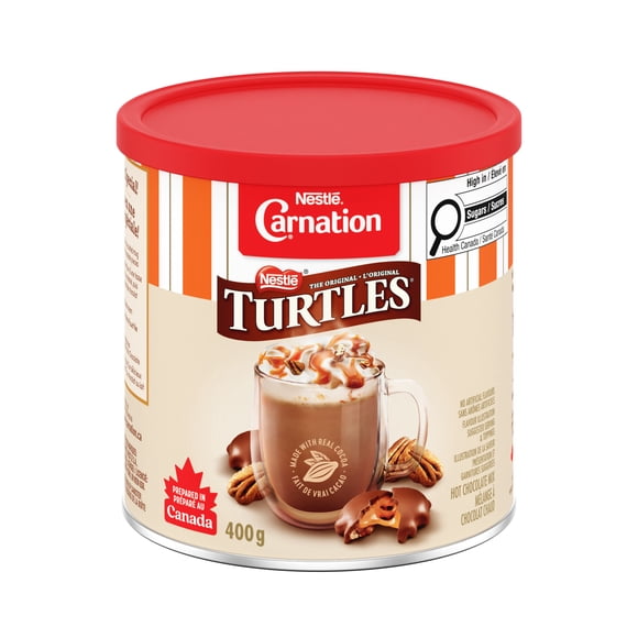 CARNATION TURTLES Hot Chocolate Mix, Pecan and Caramel Notes