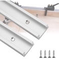 thumbnail image 1 of Lot de 2 Rails en T 400 mm en Alliage d'Aluminium avec Vis Auto-Tappantes, 1 of 5