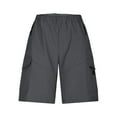 thumbnail image 5 of Zpanxa Mens Shorts Clearance, Men's Overalls Shorts Beachwear Summer Thin Multi Pocket Swimming Trunks Casual Fit Five Point Sports Shorts Pants Dark Gray 3XL, 5 of 6