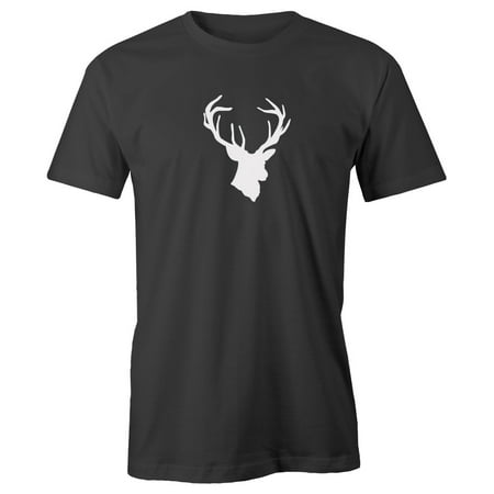 Grab A Smile Hunting Deer Buck Antlers 100% Cotton Men's Short Sleeve 