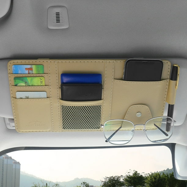 Sun Visor Organizer MultiFunction incar Glasses Clip Registration