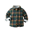 thumbnail image 4 of Suealasg Kids Boys Christmas Gentleman Suits Outfits 1T 2T 3T 4T 5T 6T Little Boys Long Sleeve Lapel Button Plaid Shirt and Suspender Pants Set Formal Wear Clothing for Child Boys, 4 of 9