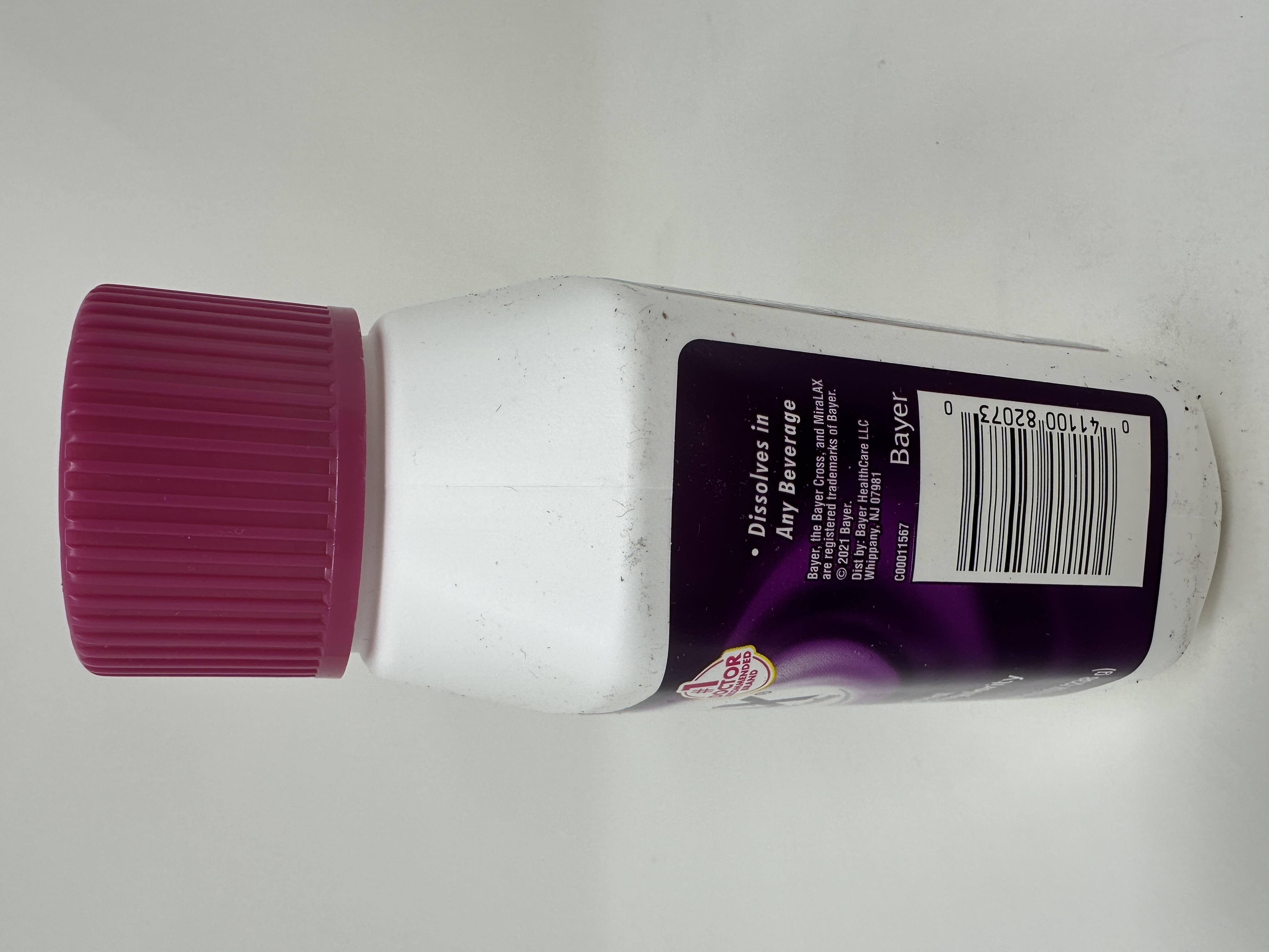 MiraLAX Laxative Powder, Gentle Constipation Relief, Unflavored