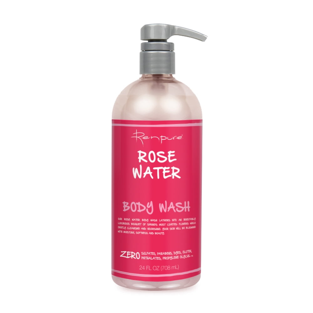 Renpure Rose Water Body Wash, 24 fl oz