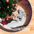 thumbnail image 5 of FMSHPON Happy Halloween Xmas Christmas Tree Skirt Stand Mat for Holiday Party Decoration Indoor Outdoor 36 inches, 5 of 6