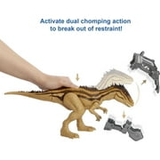 Jurassic World Mega Destroyers Carcharodontosaurus Dinosaur Toy Action Figure with Attack Feature
