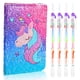 thumbnail image 1 of Cuaderno de lentejuelas Outus para niñas con bolígrafos de tinta de gel de 4 colores, 1 of 7