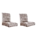 thumbnail image 1 of 2 Piezas, Suave, Bajo, Corto, Respaldo, Silla, Asiento, Funda, Banquete, Boda, Fiesta, Decoración Sunnimix Fundas elásticas para asientos de comedor, 1 of 7