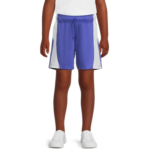 Athletic Works Girls Mesh Colorblocked Basketball Shorts, Sizes 7-8 ...