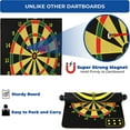 thumbnail image 2 of Magnetic Dart Board, Happiwiz Safe Party Games Indoor Outdoor, Cool Toy Gifts for 5 6 7 8 9 10 11 12 13 Year Old Boy, Double-Sided, 9pcs Safe Darts, Easily Hangs Anywhere, 2 of 8