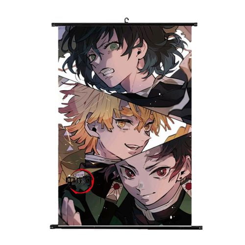 Taicanon Demon Slayer Characters Poster Anime Manga Room Decoration Pictures Cloth Hanging Pictures Multicoloured H01 Walmart Com
