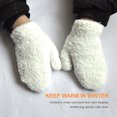 thumbnail image 4 of Mittens para bebés Exquisitos cómodos para niños Mitten niñas para niños ropa de invierno cubierta de mano para al aire libre con blanco 1 par Inevent AP009004-02, 4 of 6