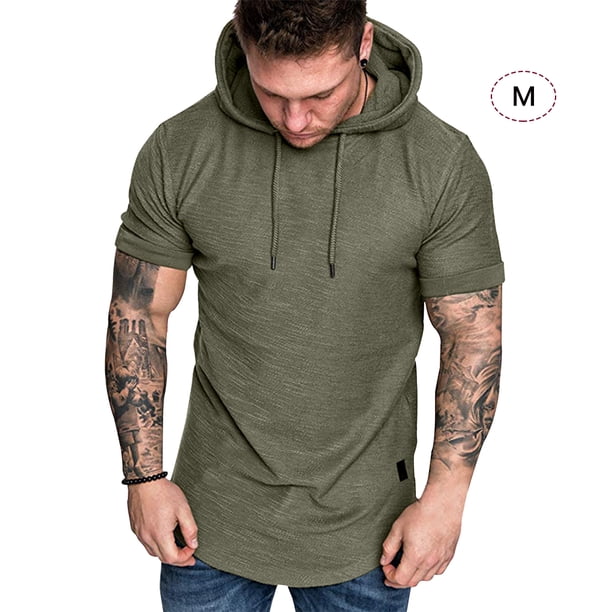 Sudadera con capucha para hombre Sudadera con capucha de algodón Sudadera con capucha de ocio que absorbe el sudor, verde, M Inevent AP000762-06