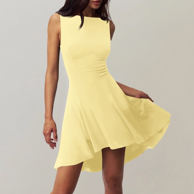 ruched fit and flare dress in yellow Charlotte Ruched Maxi Dress - Yellow - XS - Fashion