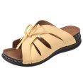 thumbnail image 1 of Sandalias informales sin cordones para mujer sandalias con plataforma de cuña antideslizantes para viajes al aire libre, 1 of 7