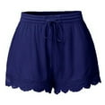 thumbnail image 1 of MKLEKYY Pantalones Cortos De Mujer De Moda Para Mujer, De Encaje, De Talla Grande, Con Lazo, Para Yoga, Deportivos, Leggings, 1 of 5