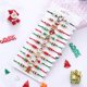 thumbnail image 2 of 12 pulseras de la amistad para niñas, pulsera trenzada navideña, pulsera tejida ajustable hecha a mano con colgante de copo de nieve, muñeco de nieve y alce de Papá Noel, 2 of 4
