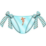 Centerfold Tied Bows Bikini Medium Blue