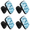 thumbnail image 2 of 4 Pcs Square Cabinet Handle Drawer Pulls Clouds Knobs with Screws Furniture Office Cabinet Knob Decoration, 2 of 7