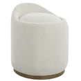 thumbnail image 5 of Uttermost Swirl Swivel Sheepskin Ottoman in Off White, 5 of 10