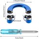 thumbnail image 2 of juegos de hebillas de tiro con arco compuesto, hebilla de Metal D, hebilla de Metal D, hebilla de muesca, liberación con destornillador para accesorios de caza, 2 of 5