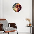 thumbnail image 2 of 12 Inch Wall Clock Battery Operated Silent Clock Decorative for Office, Kitchen, Outdoor, Living Room，A Cute Golden Retriever Graceful, 2 of 4