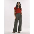 thumbnail image 5 of Time and Tru Women's and Women's Plus Cotton Double Cloth Cargo Pants, Sizes XS-4X, 5 of 5
