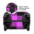 thumbnail image 4 of Daiia Purple Black Buffalo Plaid Luggage Cover, Thickened Washable Travel Luggage Covers, Elastic Unique Baggage Covers for 18-20 inch Luggage-X-Large, 4 of 9