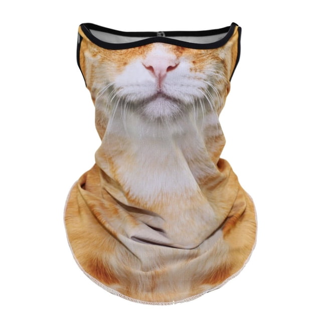 QJUHUNG 4pcs Winter Balaclava Cat Ski Mask Windproof With Ears Cute Full Face Animal Ski Face Mask for Outdoor Hiking Riding Bar Music Festivals Party Raves Halloween