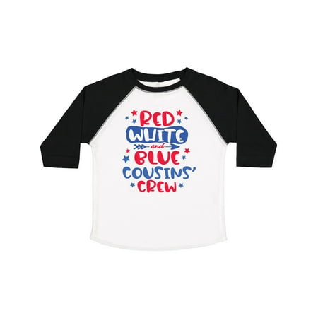 

Inktastic Cousins Crew Red White and Blue 4th of July Gift Toddler Boy or Toddler Girl T-Shirt