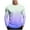 Purple, variant on Fmbrln Mens Trendy Gradient Print Shirts Fall Fashion Casual Long Sleeve Crew Neck Pullover Tops Comfy Breathable Workout Athletic Shirts Mint Green XL