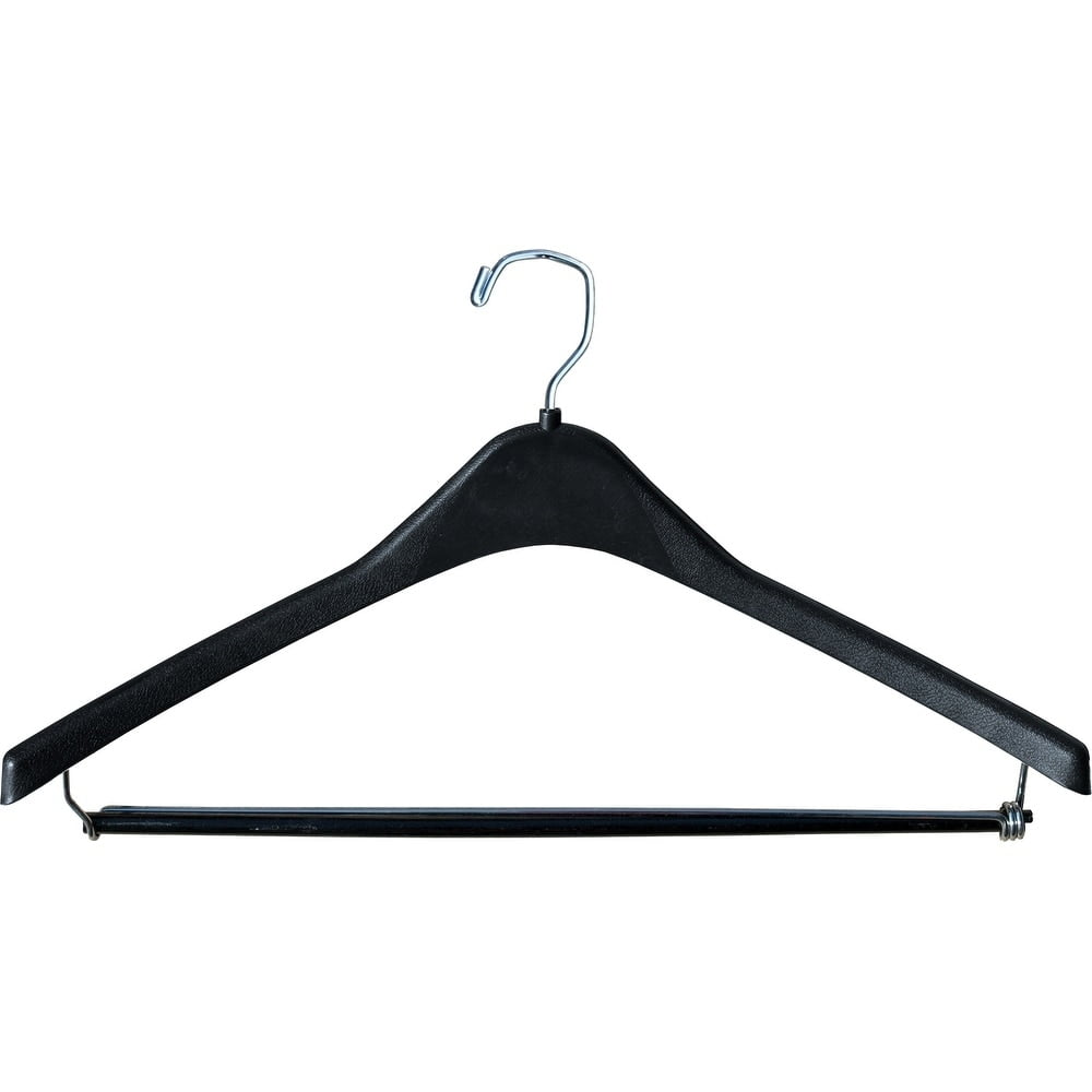 The Great American Hanger Company HeavyDuty Black Plastic Coat Hanger