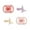 Blush Bloom, variant on Tommee Tippee Ultra-light Stayput Pacifier, 0-6 Months, 4 Pack, One-Piece Silicone Design