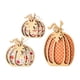 thumbnail image 1 of 3 piezas de decoración de calabaza de otoño, decoración de otoño, artesanía rústica hecha a mano, centro de mesa Estilo B, 1 of 9