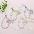 thumbnail image 2 of Porte-clés Mignon Rabbit Kawaii Dessin Animé Sakura Rabbit Fleur Porte-Clés Rabbit Cadeaux pour Femmes Filles, 2 of 5