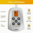 thumbnail image 3 of Sunvivi Dual Control Heated Blanket with 10 Heat Settings, Auto Off - King, Gray, 3 of 7