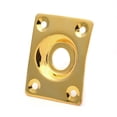 thumbnail image 3 of Rectangular Jack Plate for Les Paul Tele Style Electric Guitar Chrome Black Gold, 3 of 7