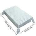thumbnail image 2 of DJN Home & Garden Heavy Weight Vinyl Square Table Cover Wipe Clean PVC Tablecloth Oil Proof/ Stain Plaid Pattern Kitchen Table Cover Heat Tablecloth Decor, 2 of 2